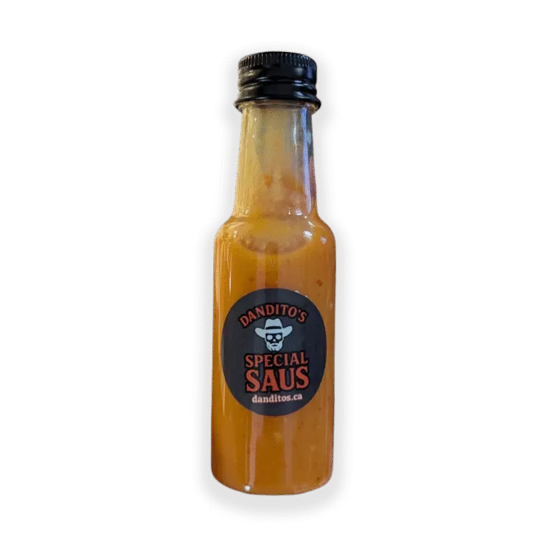 A bottle of Dandito's Special Saus — THE SAUS